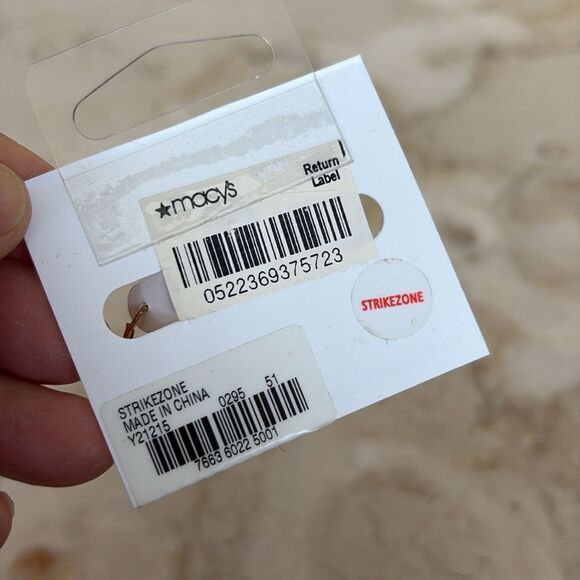 NWT Charter Club Gold Tone & Green Stone Drop Earrings - Picture 5 of 5